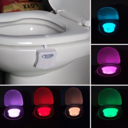LED nachtlampje - toiletlamp - bewegingssensor - 8-kleurenBadkamer