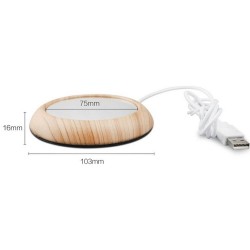 USB kopjesverwarmer - thee/koffie verwarmer - houtKopjesverwarmers