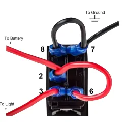 Car switch light - LED toggle switch - waterproof - 12V / 24VSwitches