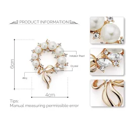Kristallen bloem met strass - elegante brocheBroches