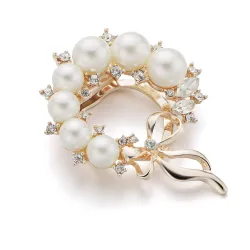Kristallen bloem met strass - elegante brocheBroches