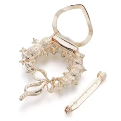Kristallen bloem met strass - elegante brocheBroches
