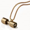 Dumbbell pendant with necklace - stainless steelNecklaces