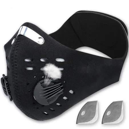 Beschermend gezicht/mondmasker - KN95 - met PM25 filter - luchtventiel - anti bacterieelMondmaskers