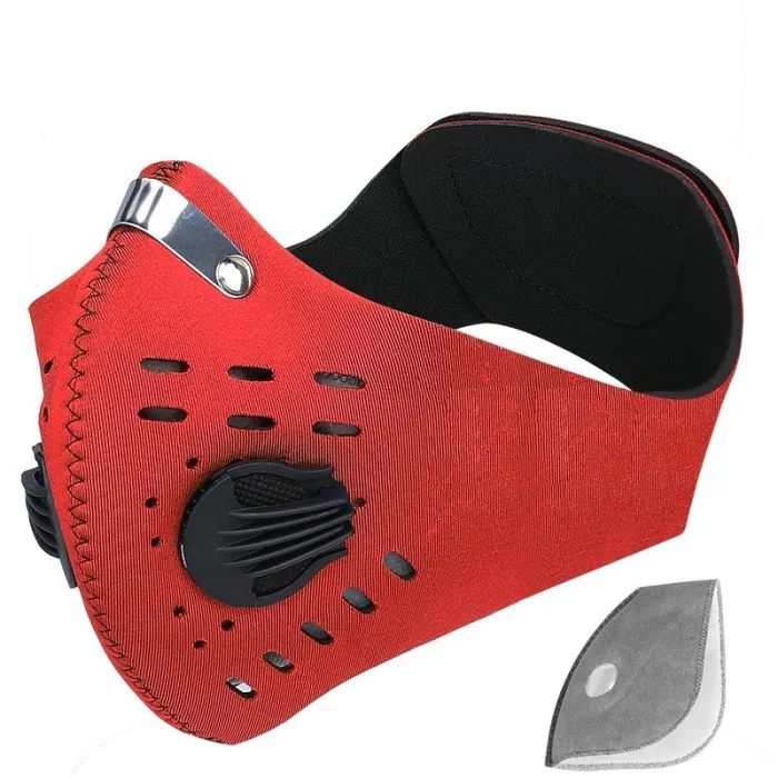 Beschermend gezicht/mondmasker - KN95 - met PM25 filter - luchtventiel - anti bacterieelMondmaskers