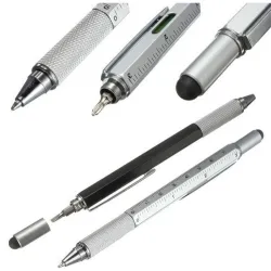 7 in 1 multifunctionele pen - liniaal - schroevendraaier - waterpas - touchscreen stylusPennen & Potloden