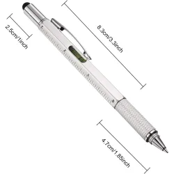 7 in 1 multifunctionele pen - liniaal - schroevendraaier - waterpas - touchscreen stylusPennen & Potloden
