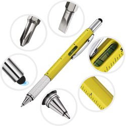 7 in 1 multifunction pen - ruler - screwdriver - spirit level - touch screen stylusPens & Pencils