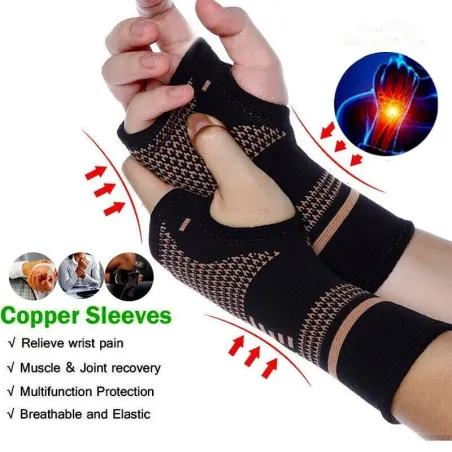 Professional wristband - elastic glove - pressure - pain relief - copper fiberMassage
