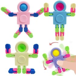 Ruimterobot - fidget spinner - push-bubble - antistress speelgoedFidget-spinner