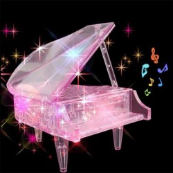 Puzzel kristallen piano - muziekdoos - montage speelgoedBeelden & Sculpturen