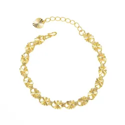 Geluksklavertje vier - gouden armbandArmbanden