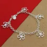 Armband klavertje vier - 925 sterling zilverArmbanden