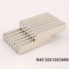 N40 - neodymium magnet - strong rectangular block - 50mm * 10mm * 5mmN40