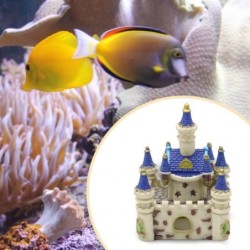 Mini wit-blauw kasteel - aquariumdecoratieDecoraties