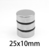 N35 - neodymium magneet - sterke schijf - 25mm * 10mmN35