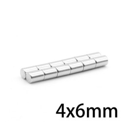 N35 - neodymium magneet - sterke schijf - 4mm * 6mmN35