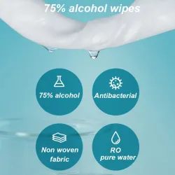 Antibacteriële vochtige doekjes - 75% alcoholHuid