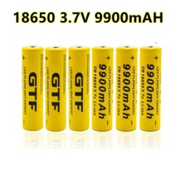 3.7V - 9900mah - 18650 - Li-on batterij - oplaadbaarBatterijen