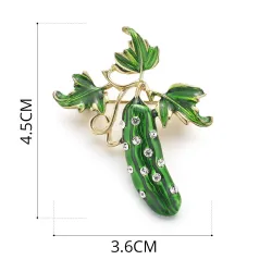 Groen kristal komkommer - brocheBroches