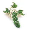 Groen kristal komkommer - brocheBroches