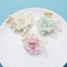 Kristallen bloem met parels - brocheBroches