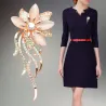 Opaal kristallen bloem - elegante brocheBroches