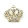 Crystal crown broochBrooches