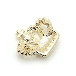 Crystal crown broochBrooches