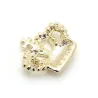 Crystal crown broochBrooches