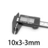 N35 - neodymium magneet - verzonken - 10mm * 3 mm - met 3mm gatN35