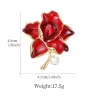 Bloem met kristal / parel - gouden brocheBroches