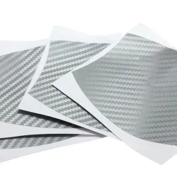 Carbon fiber vinyl sticker - car door handle protection - 10 * 9cm - 4 piecesStickers