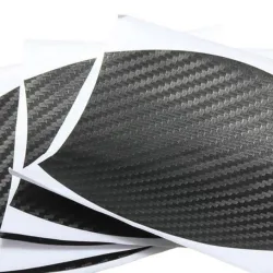 Carbon fiber vinyl sticker - car door handle protection - 10 * 9cm - 4 piecesStickers