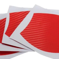 Koolstofvezel vinyl sticker - autodeurgreep bescherming - 10 * 9cm - 4 stuksStickers