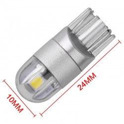 T10 - 3030 - 2SMD - 12V - LED - autolamp - wit - 10 stuksT10
