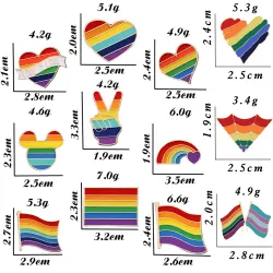 LGBT / regenboog design speld - brocheHeren sierraden