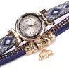 Multilayer armband - met horloge / steentjes / olifantArmbanden