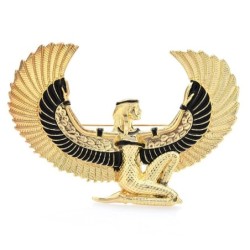 Grote Egyptische fee - vliegende adelaar - gouden brocheBroches