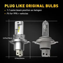 Car headlight - LED bulb - H4 9003H4