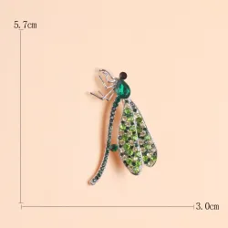 Kristallen libelle - brocheBroches