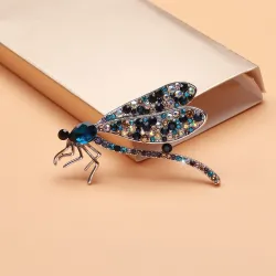 Kristallen libelle - brocheBroches
