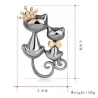 Dubbele katten brocheBroches