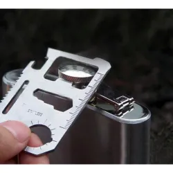 11 in 1 multifunctioneel survivalmes - creditcardvormSurvival gereedschap