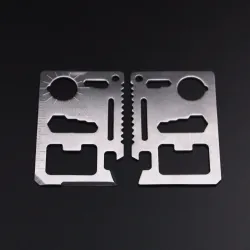 11 in 1 multifunctioneel survivalmes - creditcardvormSurvival gereedschap