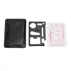 11 in 1 multifunction survival knife - credit card shapeSurvival tools
