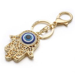 Lucky Fatima hand - crystal keychainKeyrings