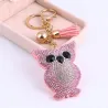 Crystal owl - metal keychainKeyrings
