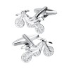 Silver motorcycle - elegant cufflinksCufflinks