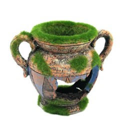 Resin vase with moss - aquarium decorationDecorations
